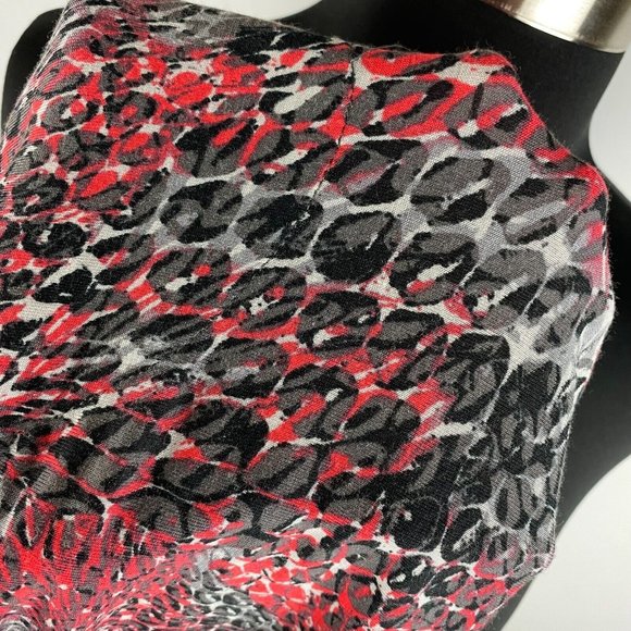 Ruby Rd. L Sequined Front Animal Print Abstract Tank Top Rayon Blend - Picture 11 of 12